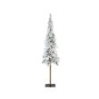 Image de mini sapin enneige Alpine  60cm vert/blanc