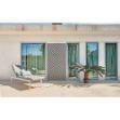 Image de Panneaux trellis décoratif 48 mm PVC Anthracite 1x2m