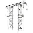 Image de arche noire decor oiseaux avec accessoires h 213 cm