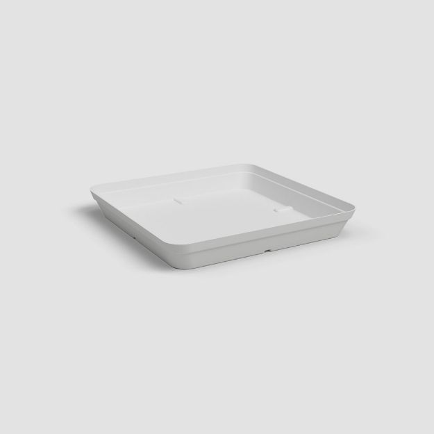 Image de SOUCOUPE CAPRI CARRÉE 40CM BLANC