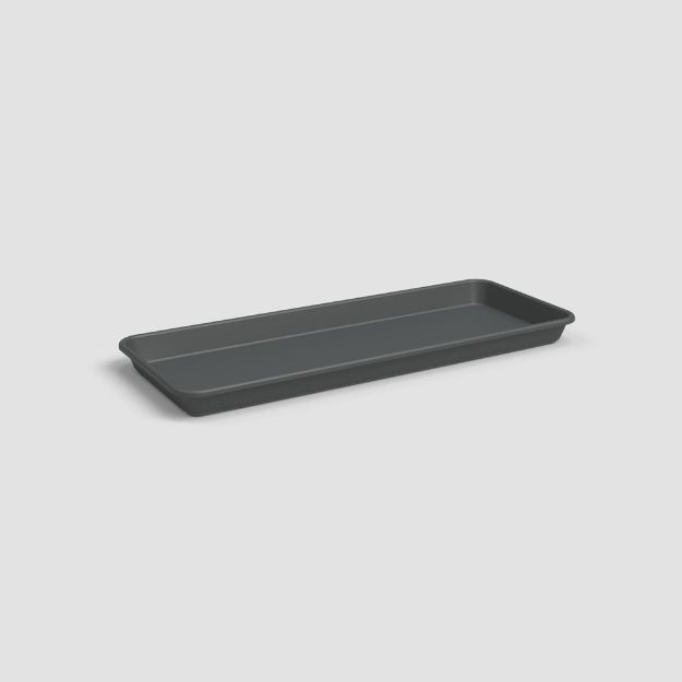 Image de SOUC. MADAGASCAR RECTANG. 40CM ANTHRACITE