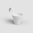 Image de POT CAPRI BALCON INDIVIDUEL 20CM BLANC