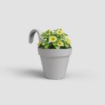 Image de POT CAPRI BALCON INDIVIDUEL 20CM GRIS CLAIR