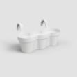 Image de POT CAPRI BALCON TRIPLE 54CM BLANC