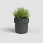 Image de POT CAPRI LARGE RÉS. EAU 40CM ANTHRACITE