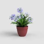 Image de POT CAPRI CAMPANA 50CM ROUGE FONCÉ