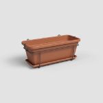 Image de KIT BALCON JARDINIÈRE VENEZIA L 60CM terre