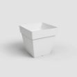 Image de POT CAPRI CARRÉ 35CM BLANC