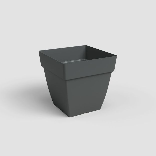 Image de POT CAPRI CARRÉ 35CM ANTHRACITE