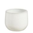 Image de Matteo pot ronde blanc - h13xd16cm - Mica