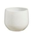 Image de Matteo pot ronde blanc - h18xd22cm - Mica