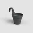 Image de POT CAPRI BALCON INDIVIDUEL 20CM ANTHRACITE