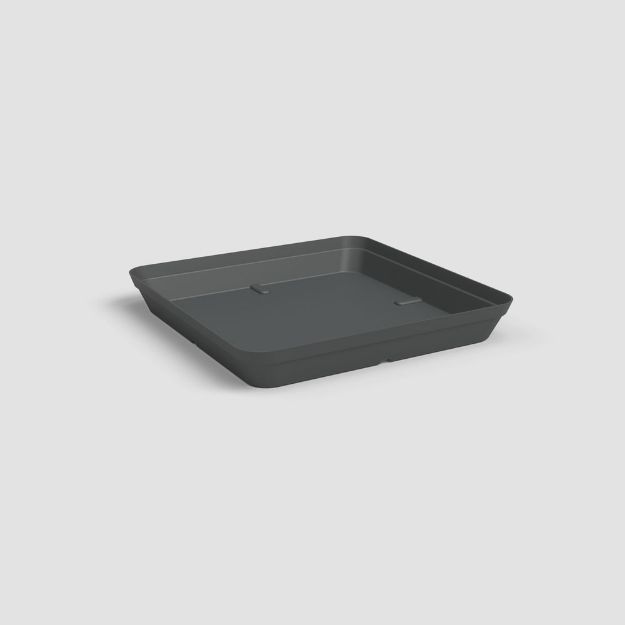 Image de SOUCOUPE CAPRI CARRÉE 40CM ANTHRACITE